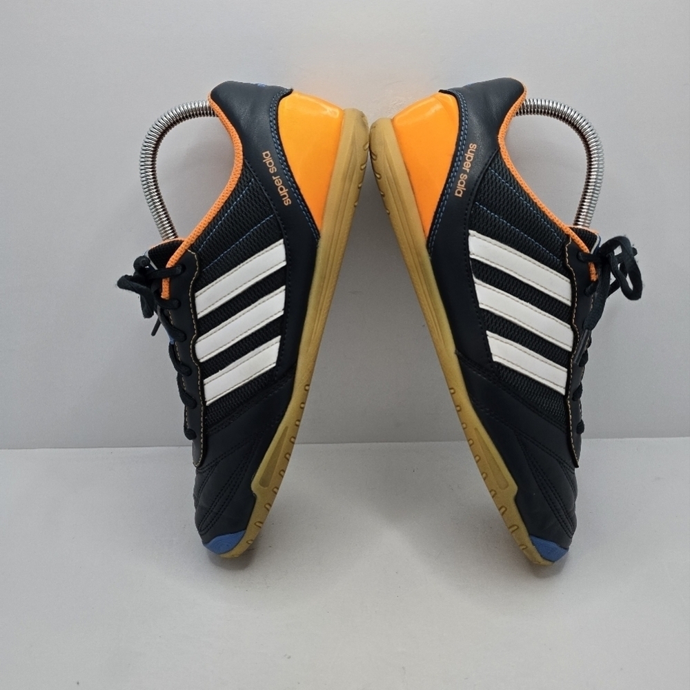 Adidas | Super Sala navy leather sporty Blokecore soccer sneakers | WMS 9 - Picture 11 of 12